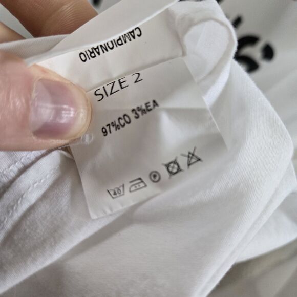 Gaelle Paris Shirt Button Down Size 2 S - Picture 7 of 8